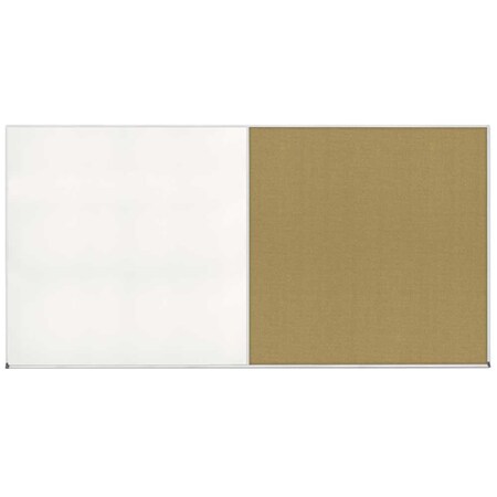 United Visual Products Enclosed Corkboard, 1 Door, 48"x36", 4" Fra, UV3416-WHITE-KEYLIME UV3416-WHITE-KEYLIME